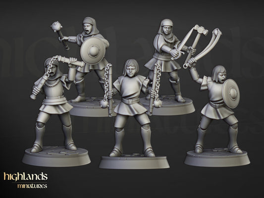 Young Sisters (5) - Sculpted by Highland Miniatures