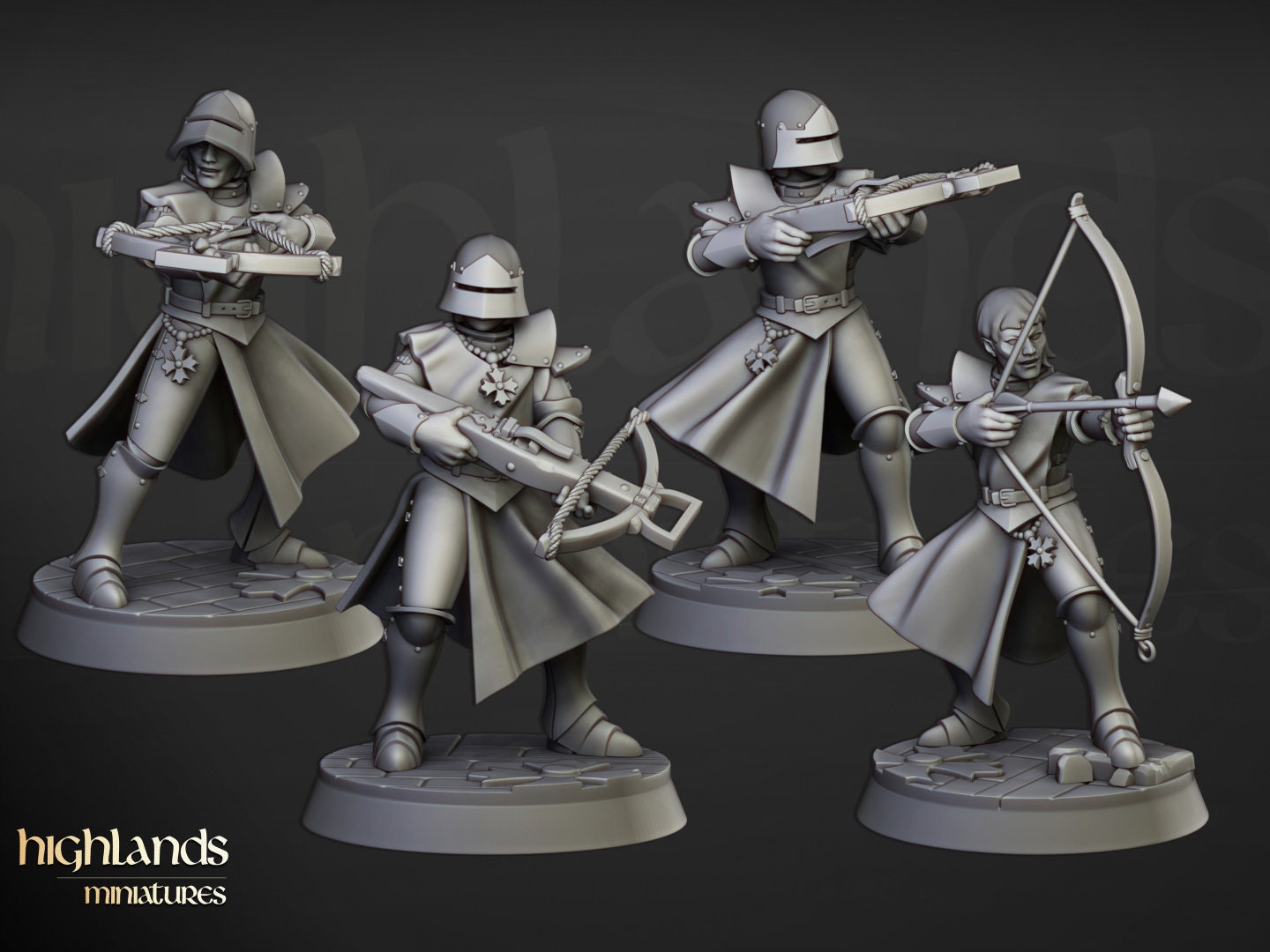 Crimsons of Saint Helena (4) - Sculpted by Highland Miniatures