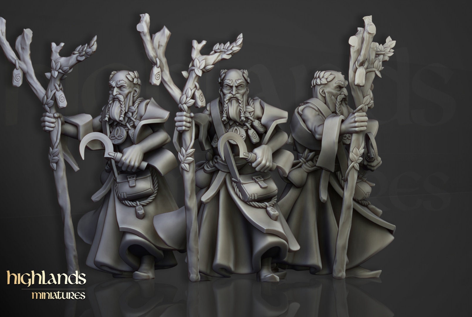 High Mage of Sunland on Pegasus - Sculpted by Highland Miniatures