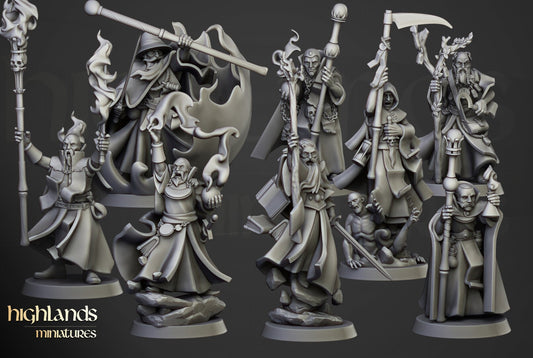 High Mage of Sunland on Pegasus - Sculpted by Highland Miniatures