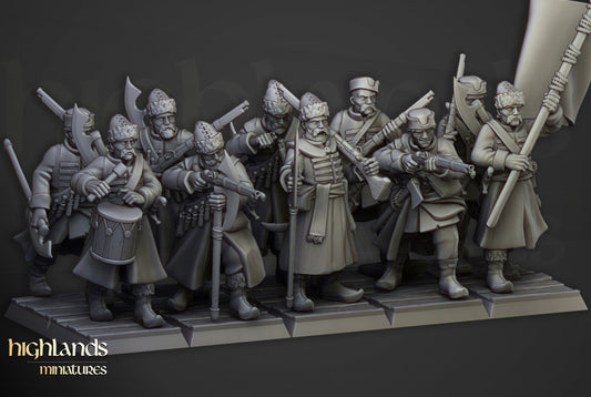 Harbor Streltsy (10) - Sculpted by Highland Miniatures