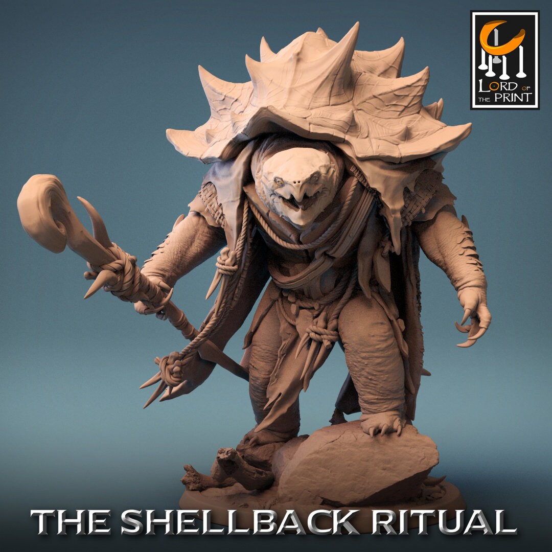 Shellspike Turtle - (Sculpted by Lord of the Print)