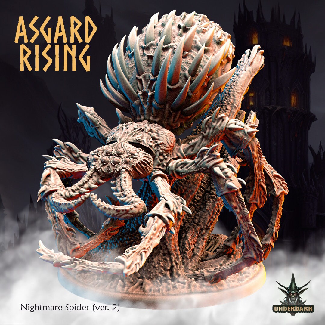 Nightmare Spider (version 2) sculpted by Asgard Rising
