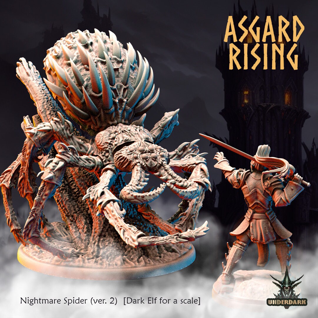 Nightmare Spider (version 2) sculpted by Asgard Rising