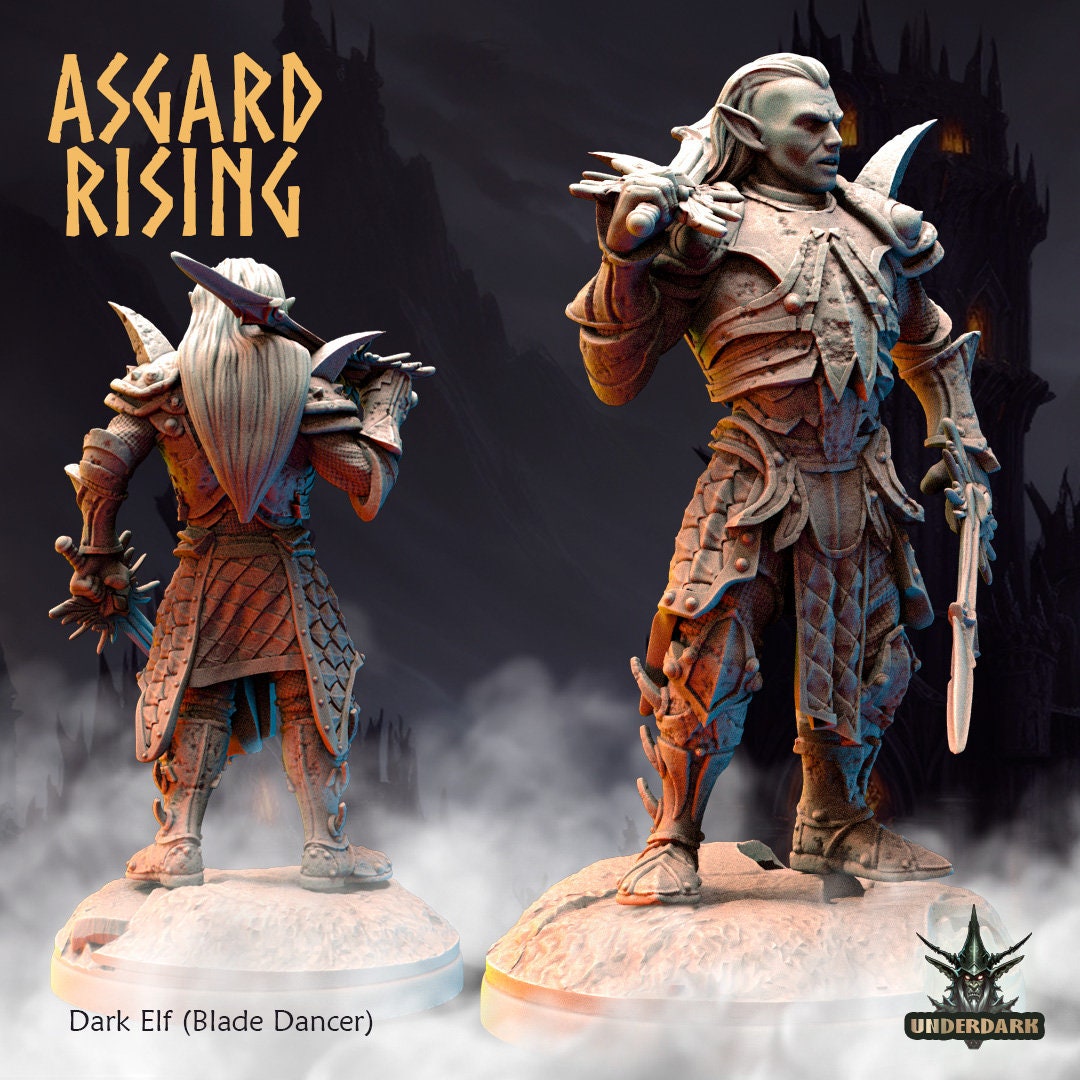 Dark Elf Blade Dancer (sculpted by Asgard Rising)