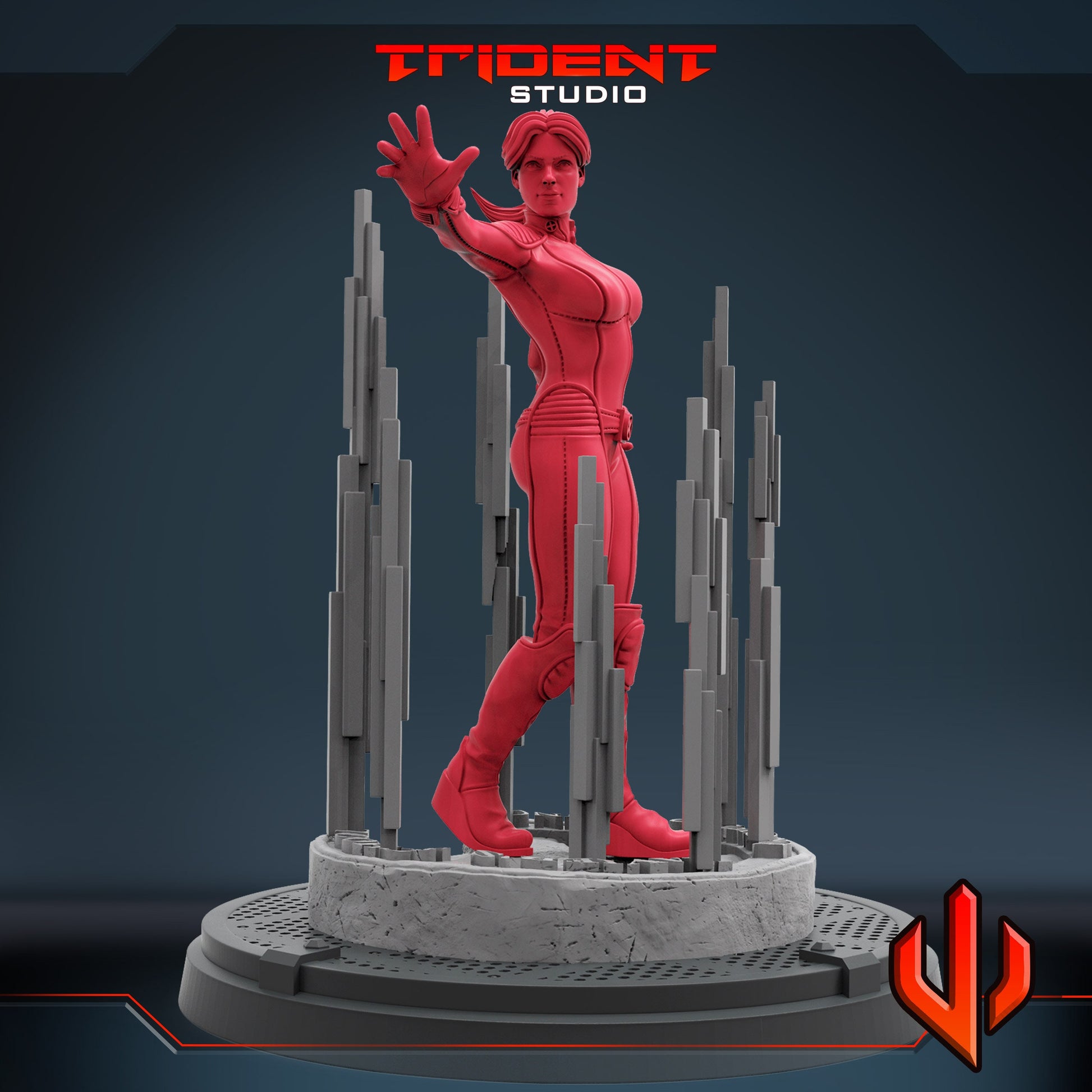 Jean Grey 2000 (Fan art sculpted by Trident Studio) (Crisis Protocol Proxy/Alternative)