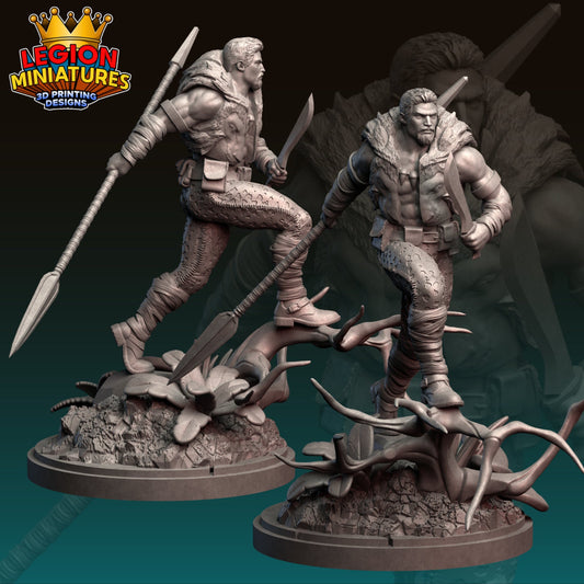 Kraven - Fan-Art 40mm Miniature (Sculpted by Legion Miniatures) (Crisis Protocol Proxy/Alternative)