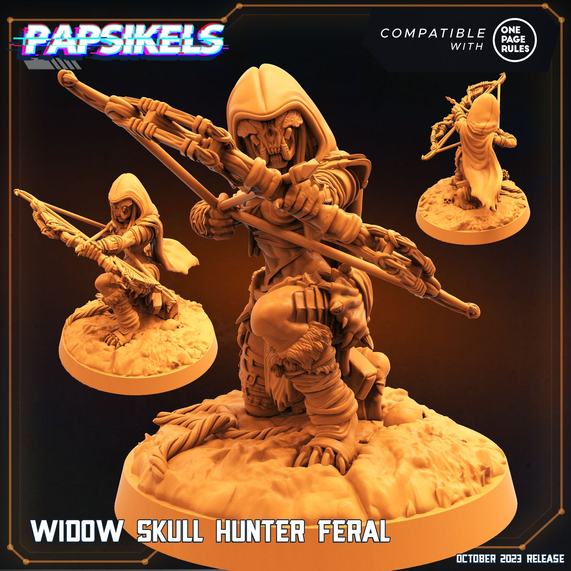 Widow Skull Hunter Feral - Predator Fan Art (sculpted by Papsikels)