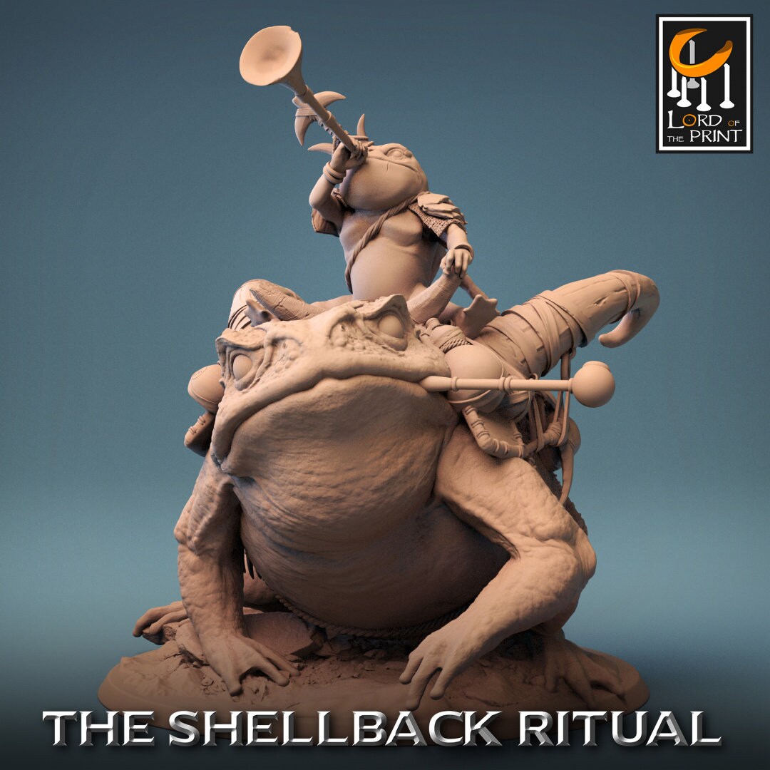 ShellBack Mount (Trumpet) - (Sculpted by Lord of the Print)