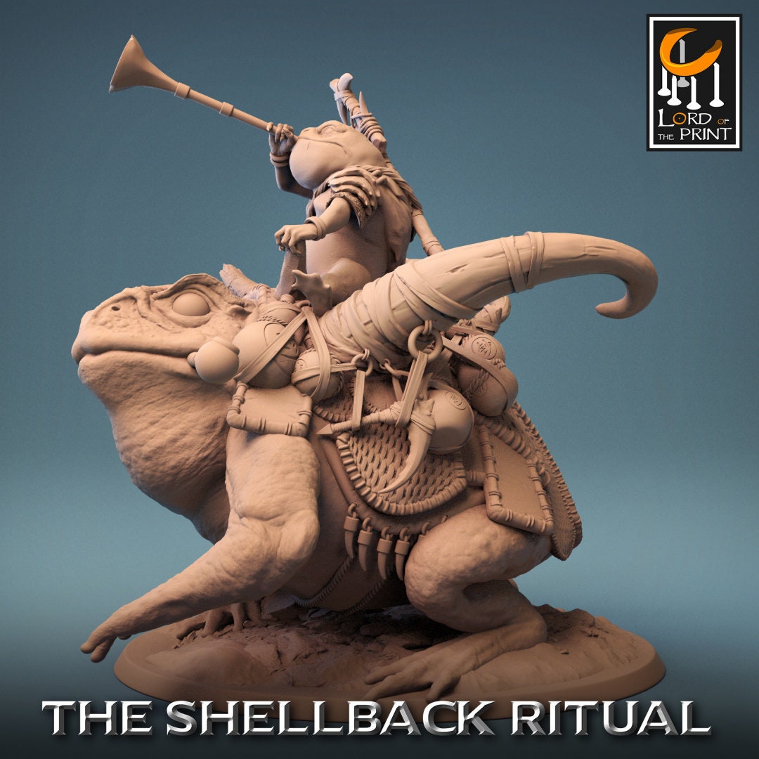 ShellBack Mount (Trumpet) - (Sculpted by Lord of the Print)