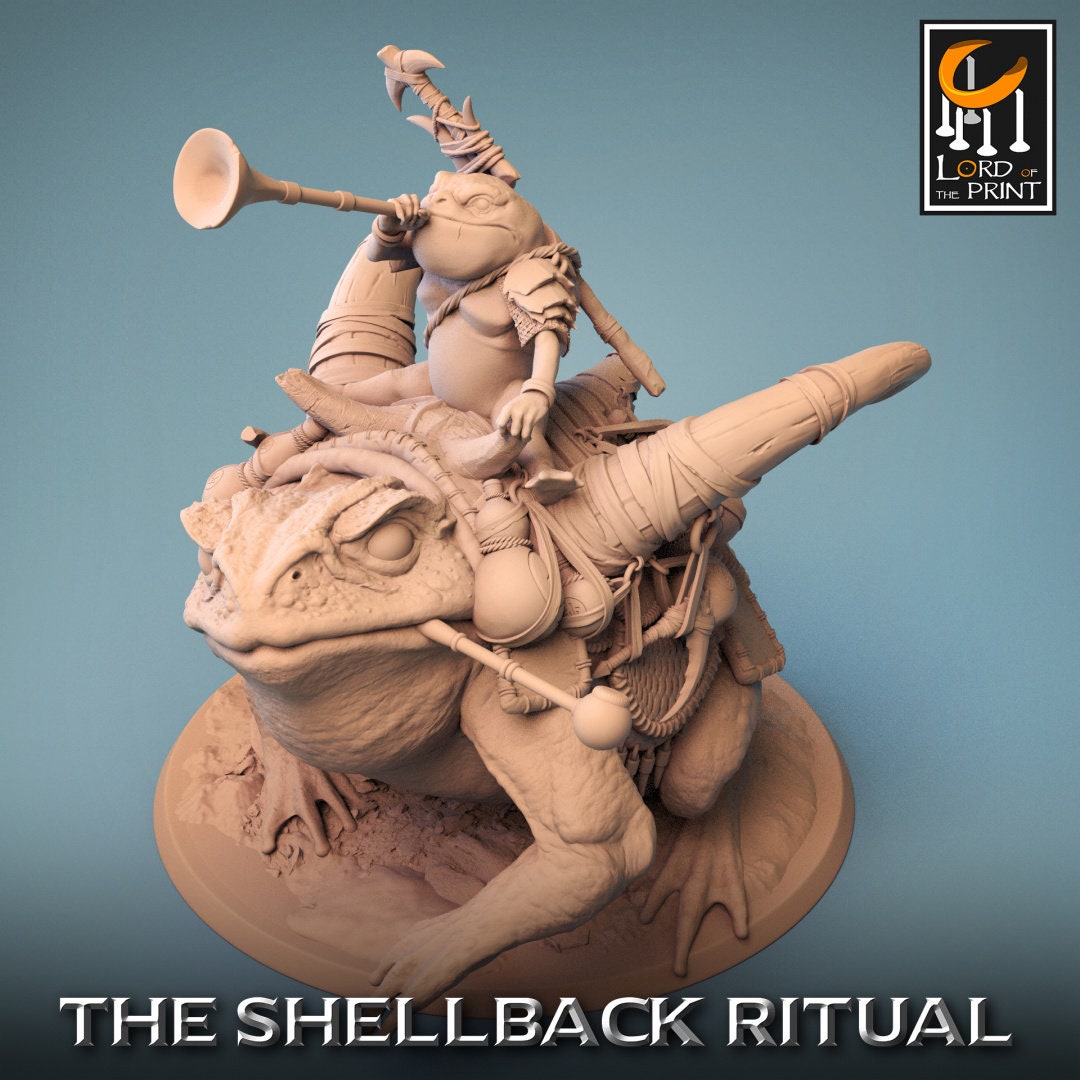 ShellBack Mount (Trumpet) - (Sculpted by Lord of the Print)