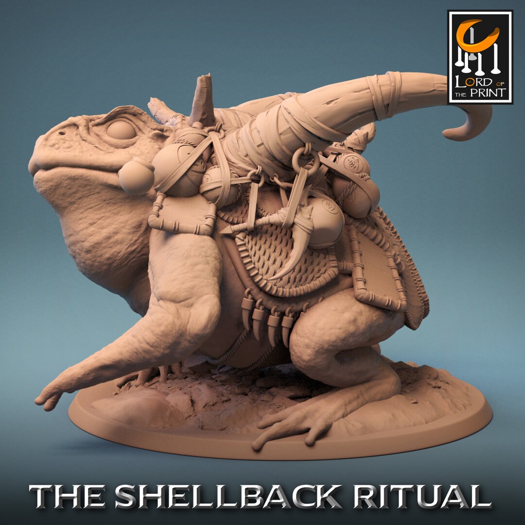 ShellBack Mount (Trumpet) - (Sculpted by Lord of the Print)