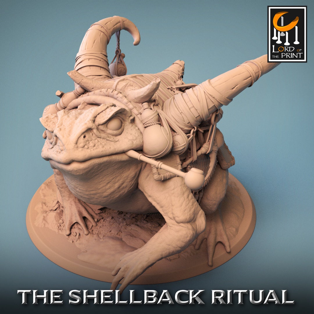 ShellBack Mount (Trumpet) - (Sculpted by Lord of the Print)