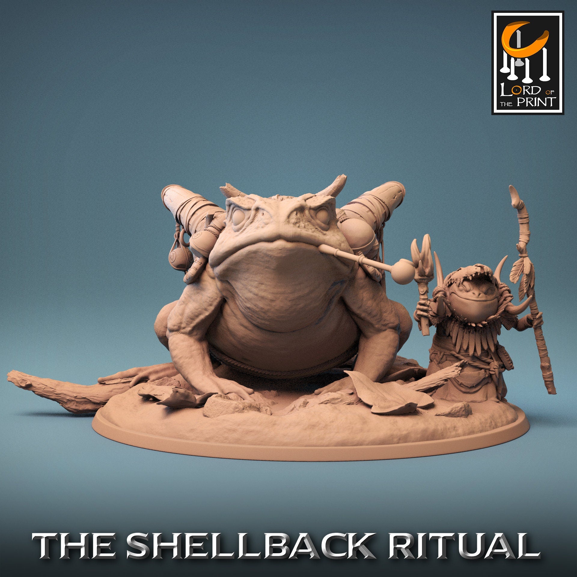 ShellBack Mount (Trumpet) - (Sculpted by Lord of the Print)