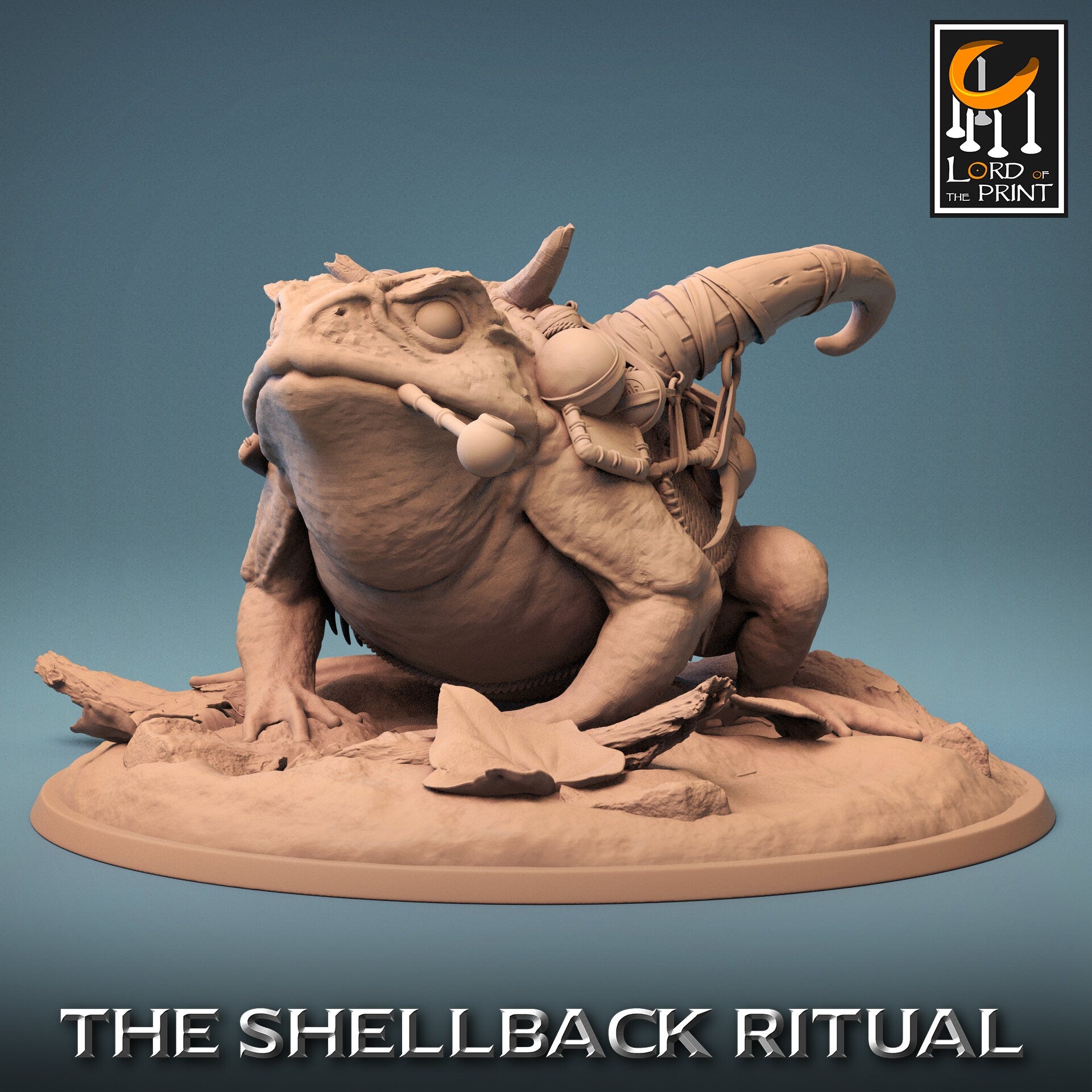 ShellBack Mount (Trumpet) - (Sculpted by Lord of the Print)
