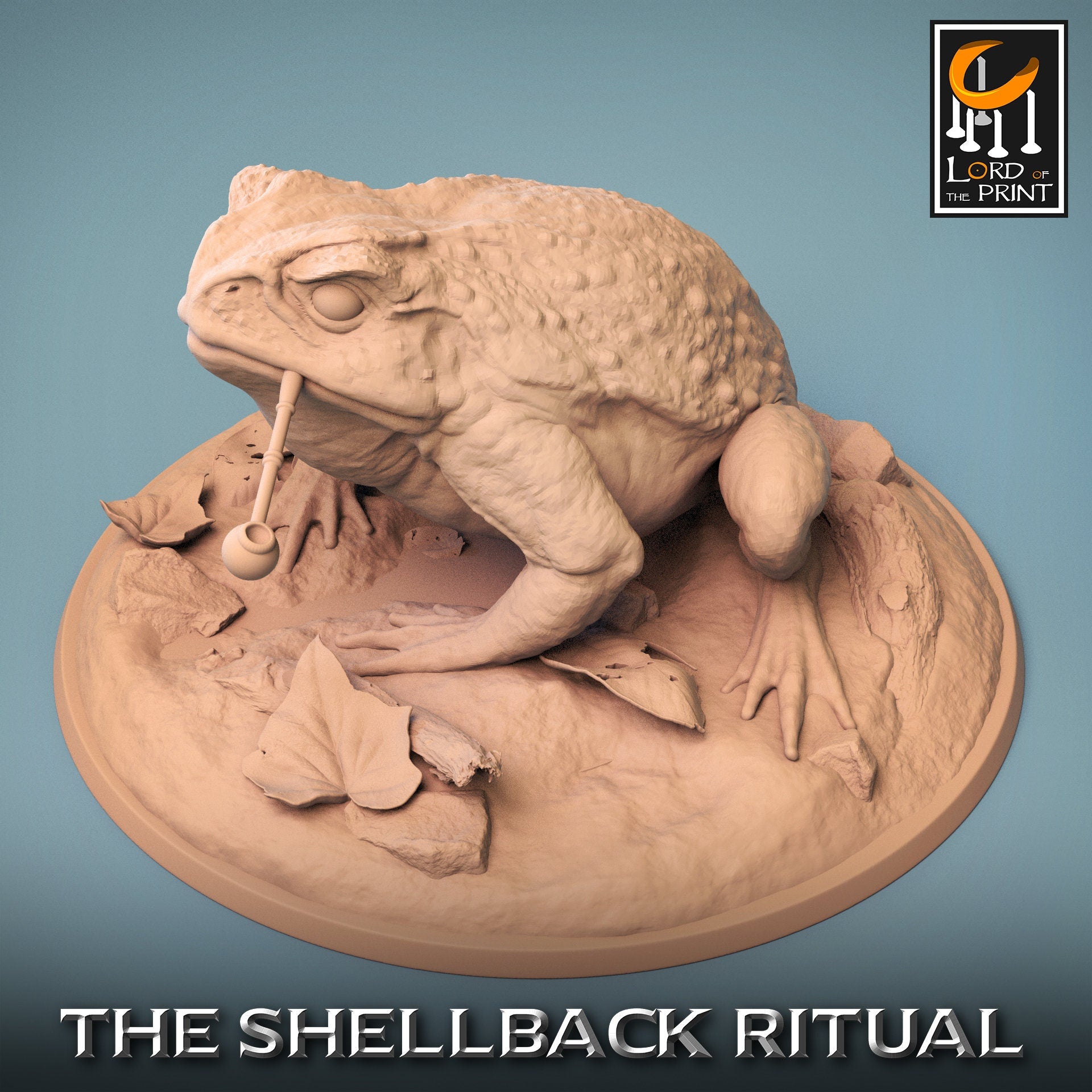 ShellBack Mount (Trumpet) - (Sculpted by Lord of the Print)