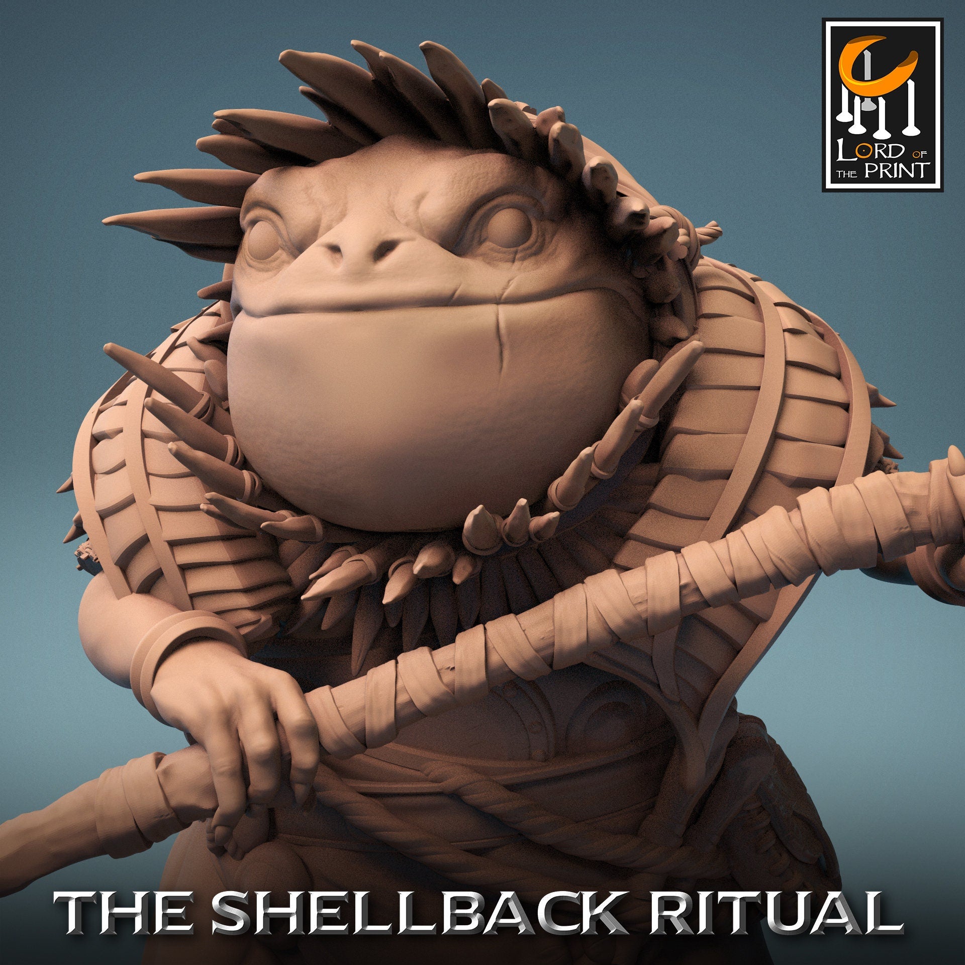Croaker Guard with Helmet - (Sculpted by Lord of the Print)