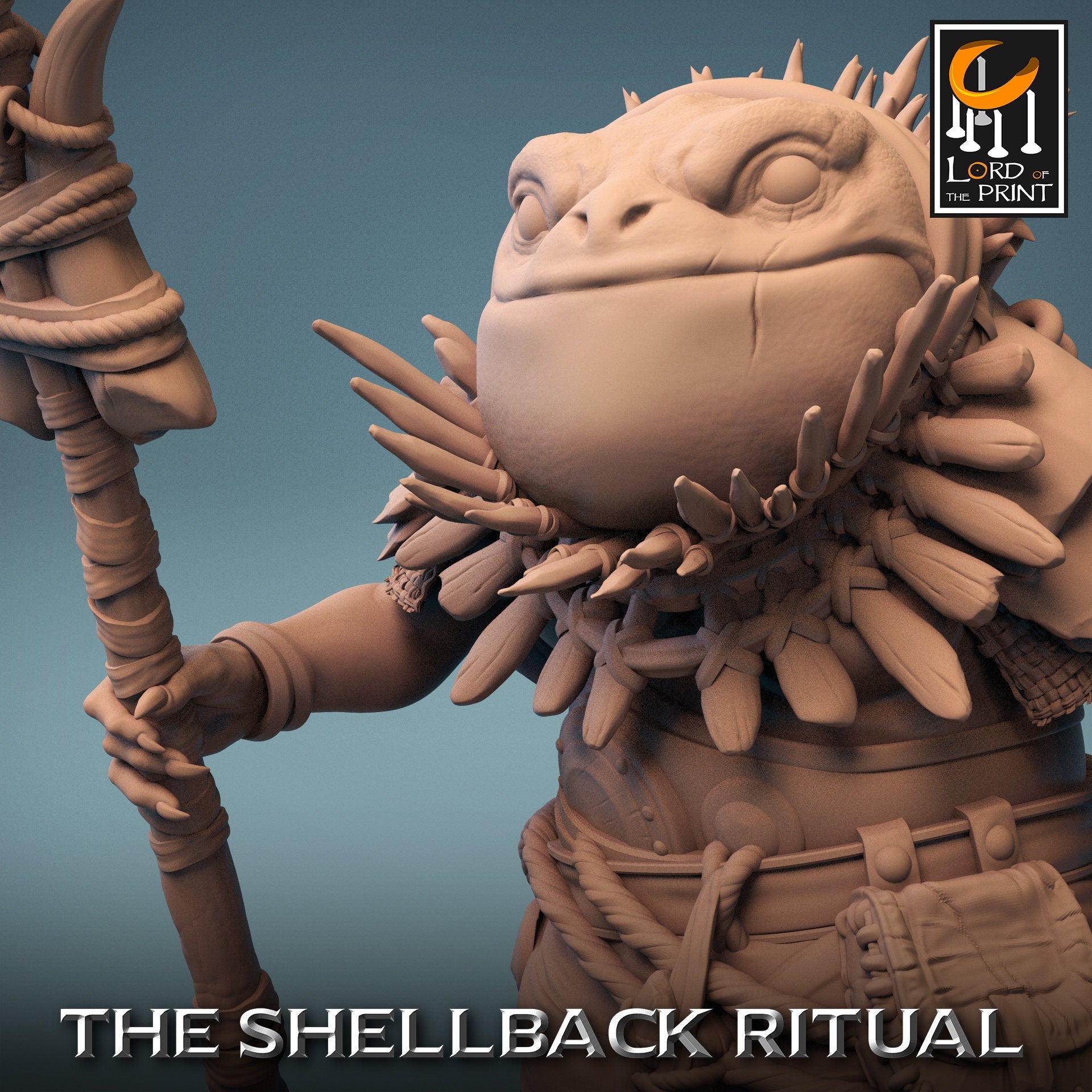 Croaker Standing with Helmet - (Sculpted by Lord of the Print)