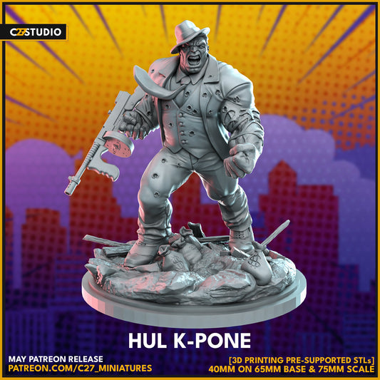 Joe Fixit / Hul K Pone 40mm miniature (sculpted by C27 collectibles) (Crisis Protocol Proxy/Alternative)