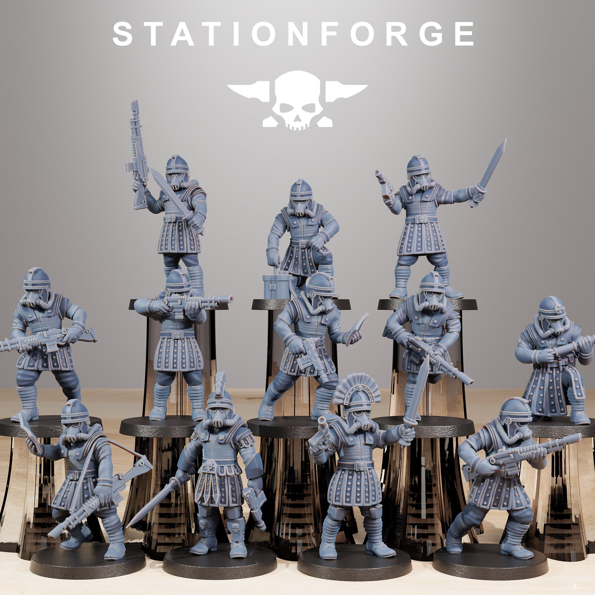Grim Guard Vexillatio - set of 12 (sculpted by Stationforge)