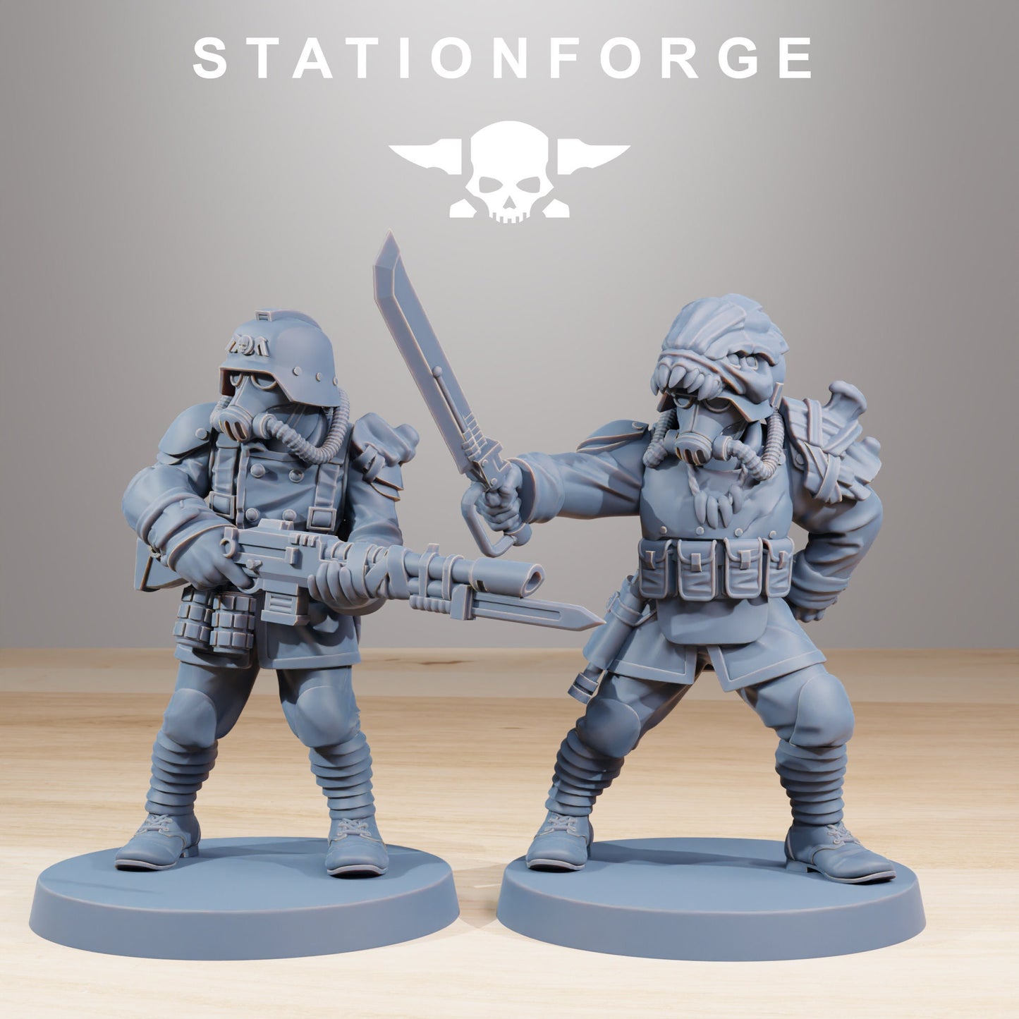 Grim Guard Xenarid Hunters - set of 10 (sculpted by Stationforge)