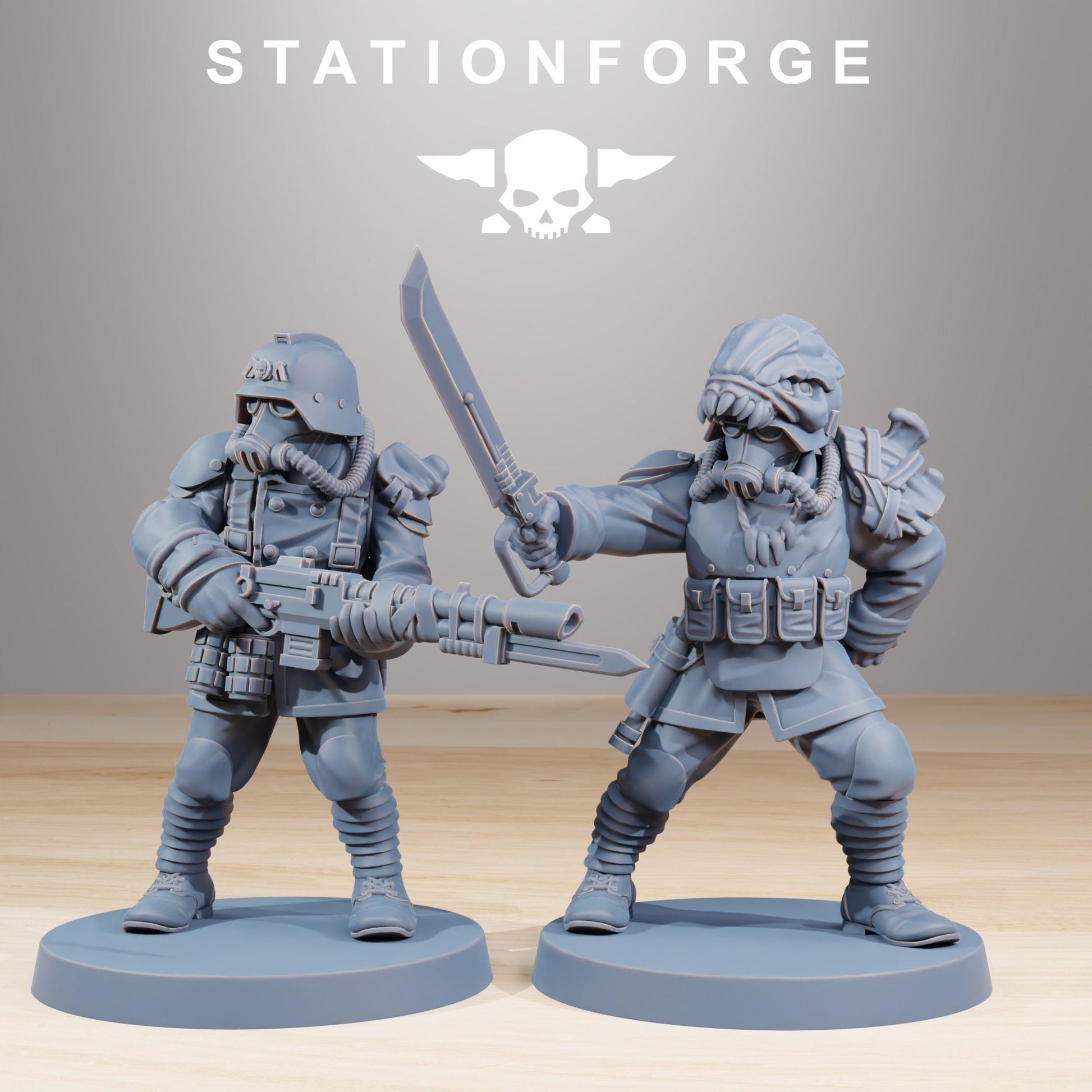 Grim Guard Xenarid Hunters - set of 10 (sculpted by Stationforge)
