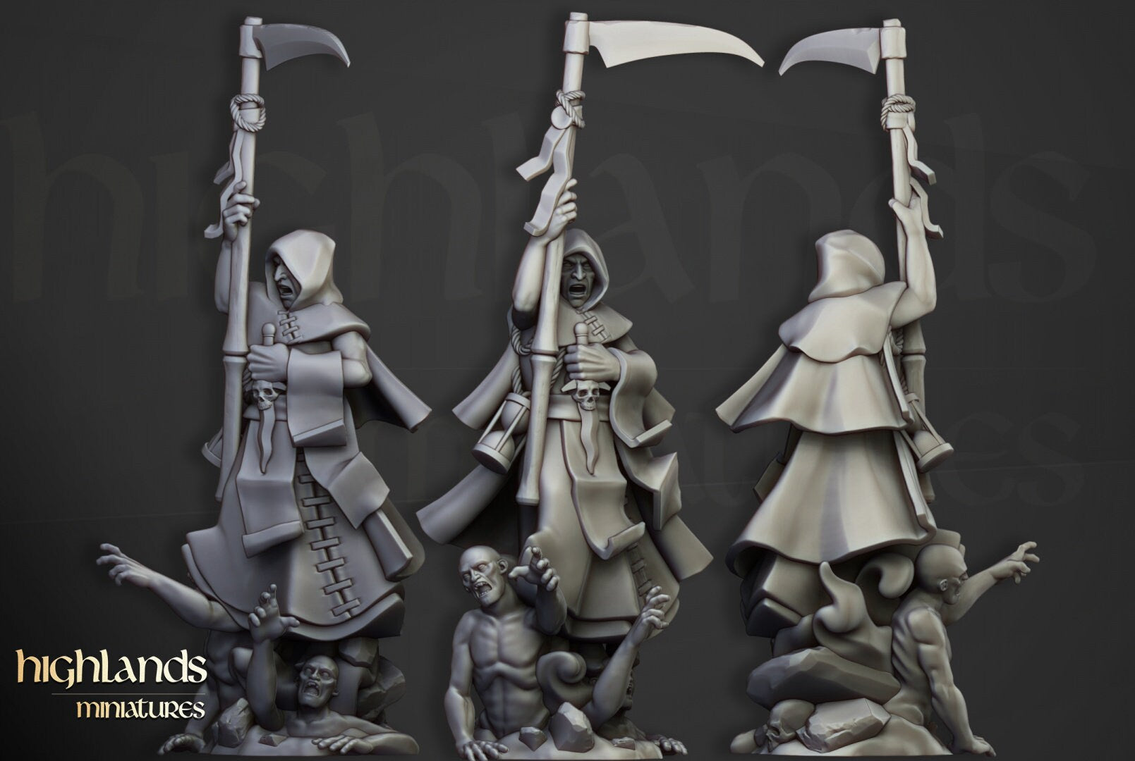 High Mage of Sunland on Pegasus - Sculpted by Highland Miniatures