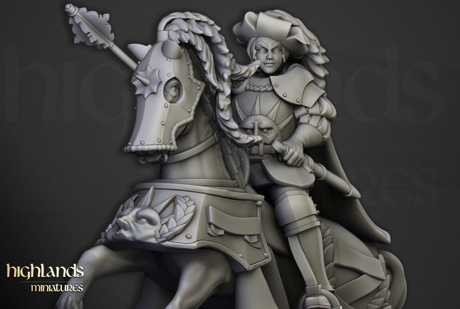 Baroness of Lunneburg - Sculpted by Highland Miniatures