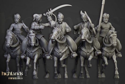 Cossack Light Cavalry (5) - Sculpted by Highland Miniatures