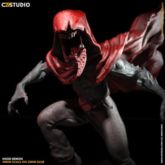 Hood Demon / Chomp Chomp 40mm miniature (sculpted by C27 collectibles) (Crisis Protocol Proxy/Alternative)