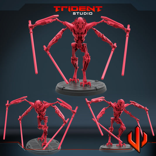 General Grievous A (Fan art sculpted by Trident Studio) (Crisis Protocol Proxy/Alternative)