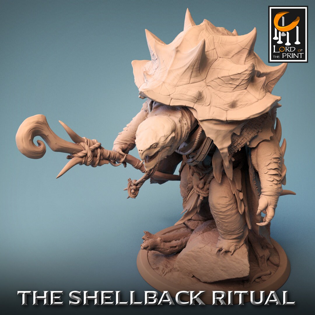 Shellspike Turtle - (Sculpted by Lord of the Print)