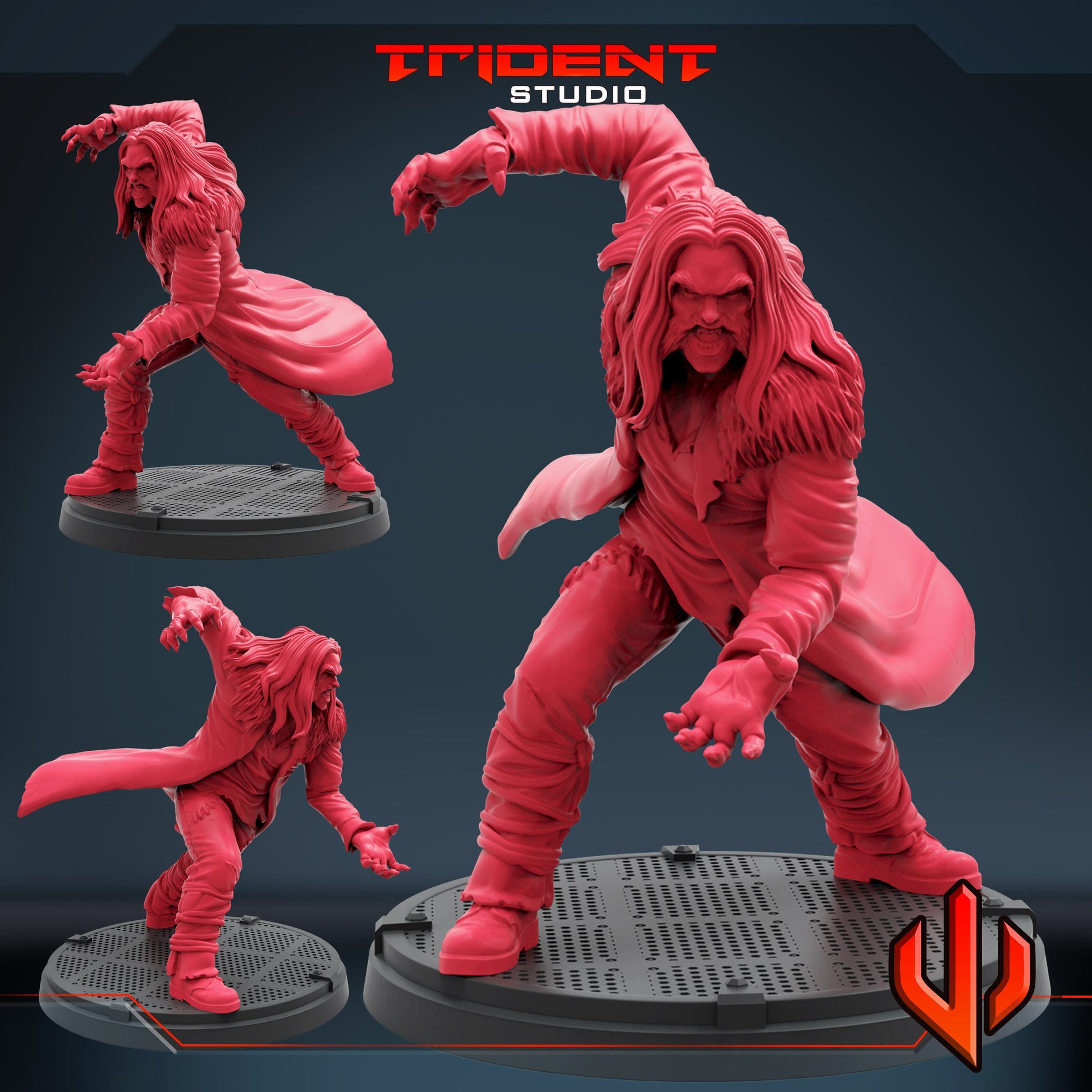 Sabretooth 2000 (Fan art sculpted by Trident Studio) (Crisis Protocol Proxy/Alternative)