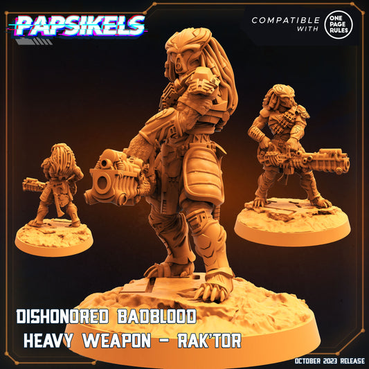 Dishonored Badblood Heavy Weapon - Rak'Tor - Skull Hunter - Predator Fan Art (sculpted by Papsikels)