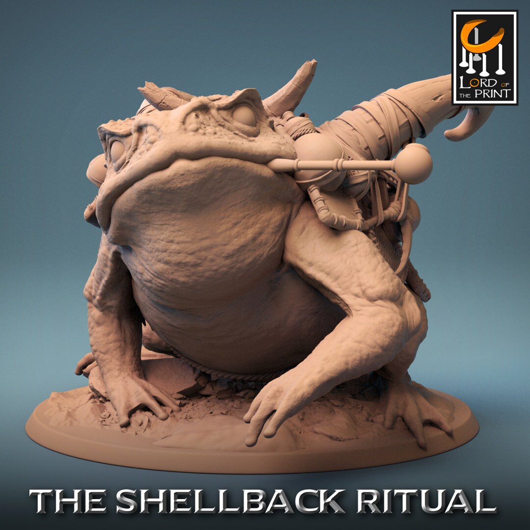 ShellBack Mount (Trumpet) - (Sculpted by Lord of the Print)
