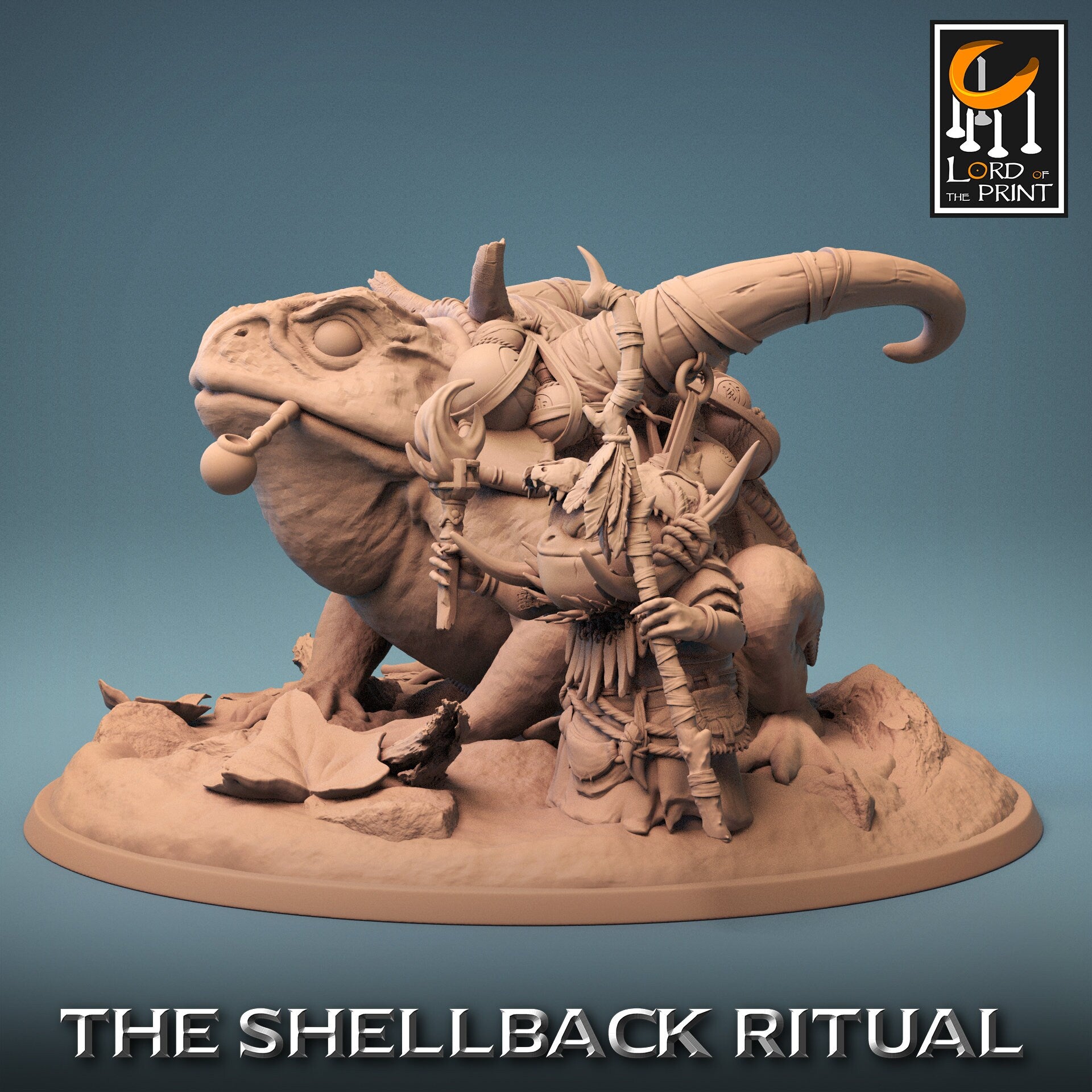ShellBack Mount (Trumpet) - (Sculpted by Lord of the Print)