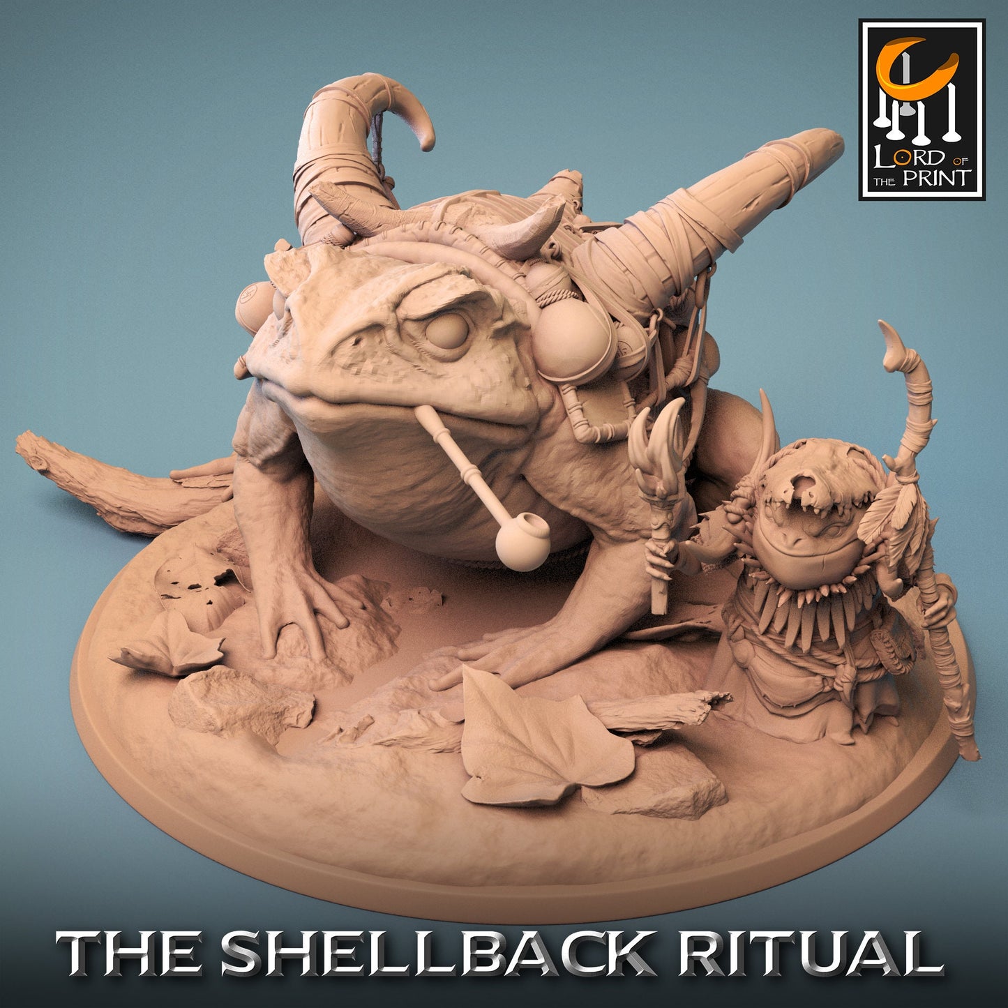 ShellBack Mount (Trumpet) - (Sculpted by Lord of the Print)