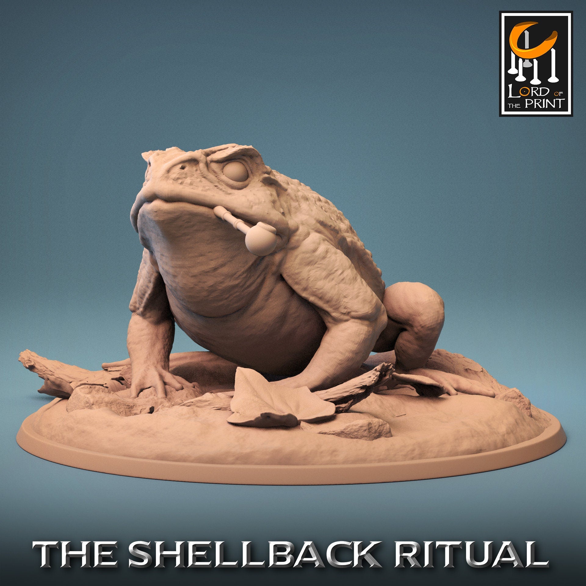 ShellBack Mount (Trumpet) - (Sculpted by Lord of the Print)