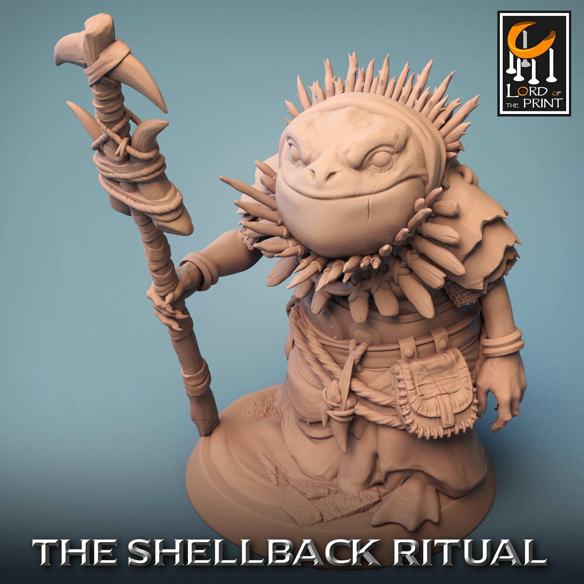Croaker Standing with Helmet - (Sculpted by Lord of the Print)