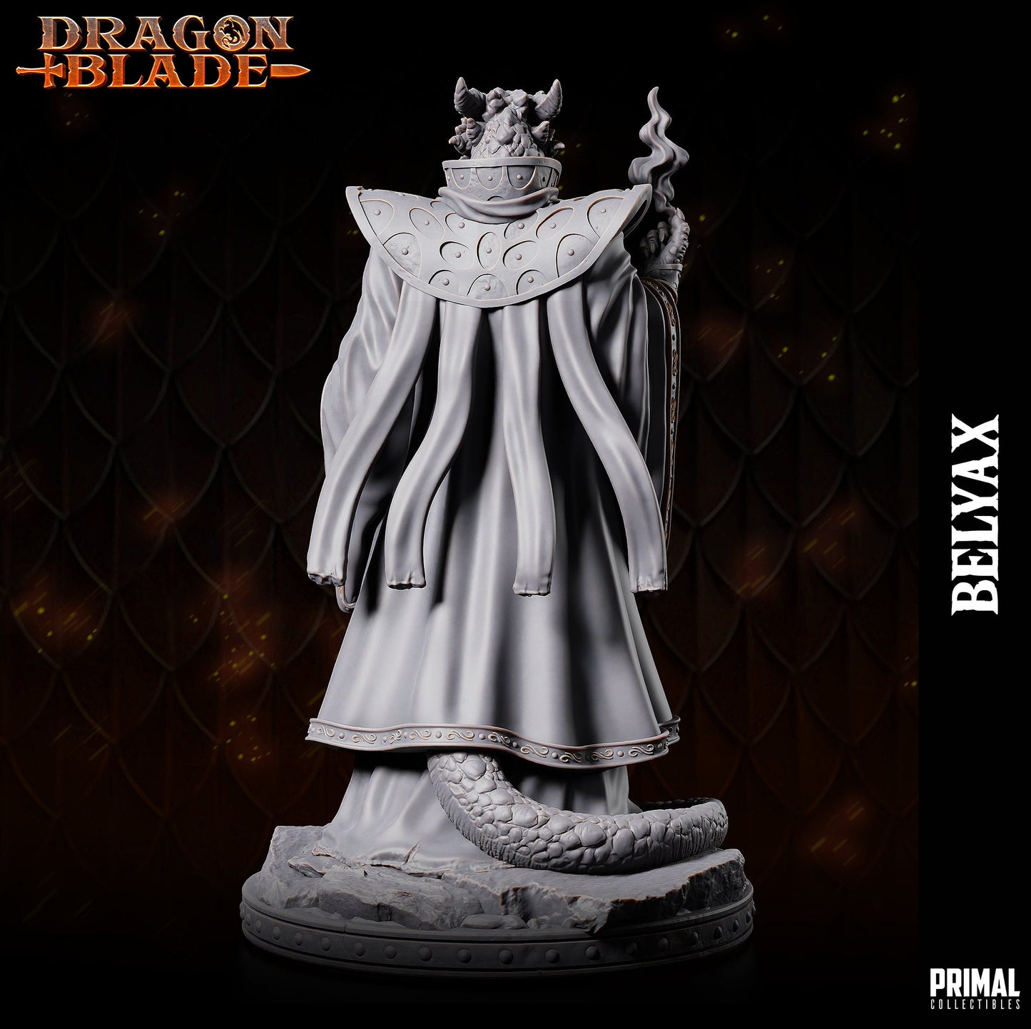 Belyax - Draconian (32mm / 75mm) - Sculpted by Primal Collectibles