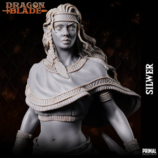Silwer - Elf Dragon (32mm / 75mm) - Sculpted by Primal Collectibles