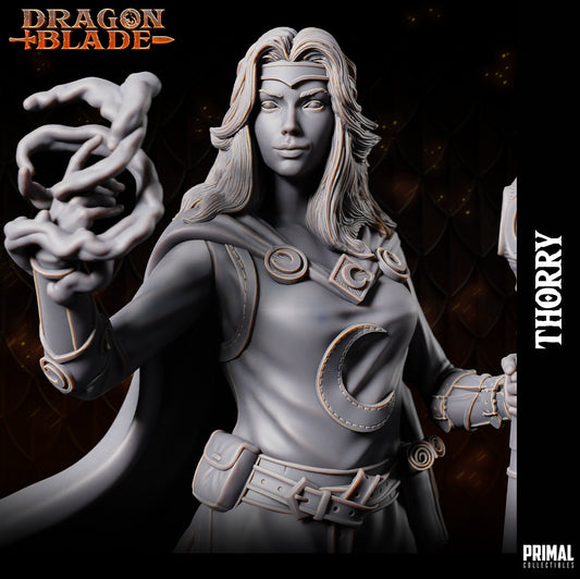 Thorry - Female Wizard (32mm / 75mm) - Sculpted by Primal Collectibles