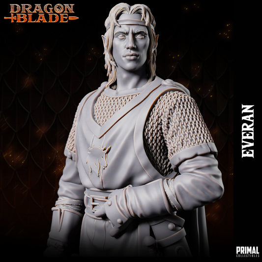Everan - Warrior Wizard Elf (32mm / 75mm / Bust) - Sculpted by Primal Collectibles