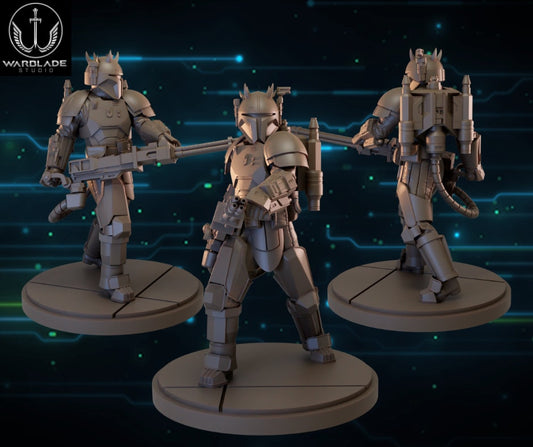 Heavy Mando 1 with Horns - Fan Art (sculpted by Warblade Studios)