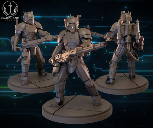 Heavy Mando 2 with Horns - Fan Art (sculpted by Warblade Studios)