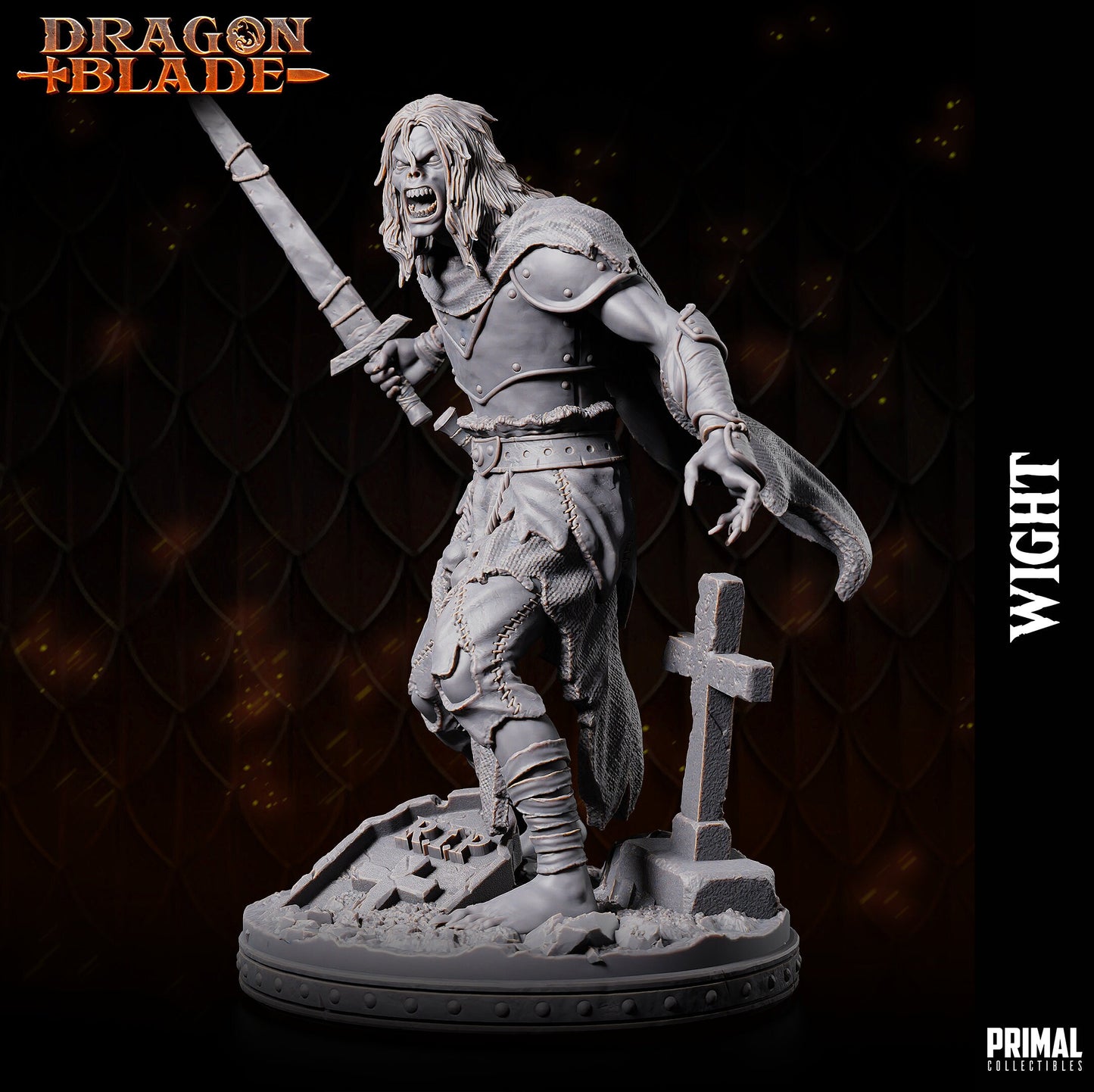 Wight 3 (32mm / 75mm) - Sculpted by Primal Collectibles