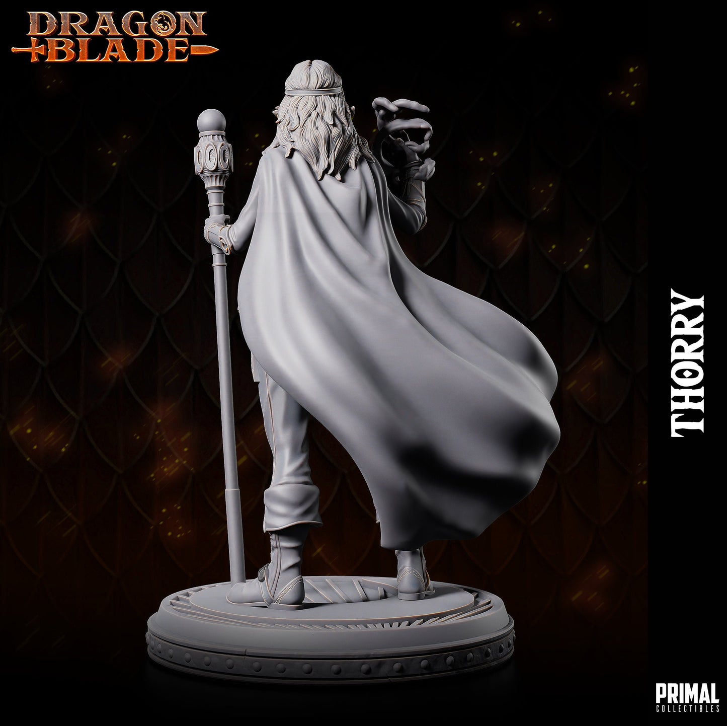 Thorry - Female Wizard (32mm / 75mm) - Sculpted by Primal Collectibles