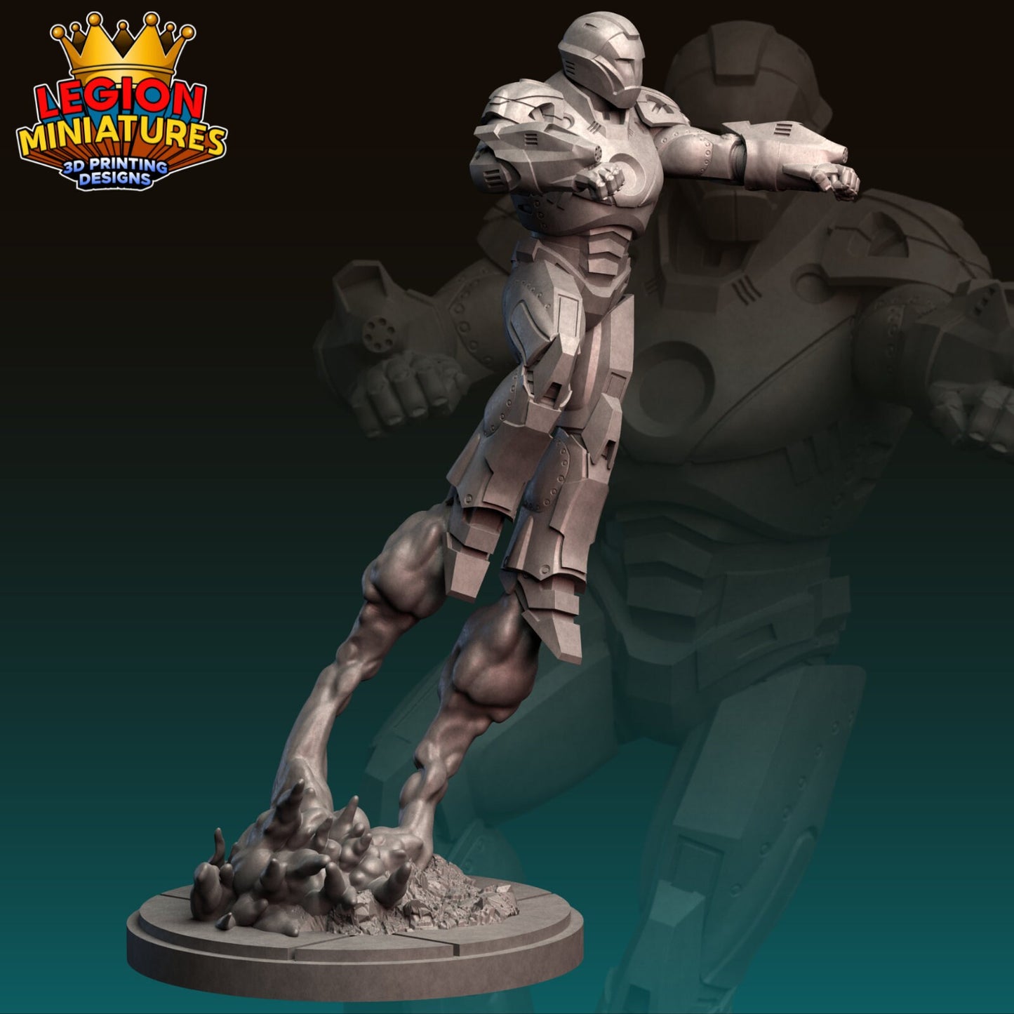 Ultimate Iron Man Fan-Art 40mm Miniature (Sculpted by Legion Miniatures) (Crisis Protocol Proxy/Alternative)