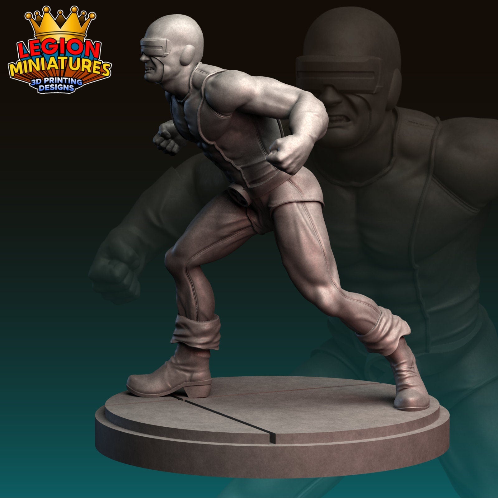 Cyclops Fan-Art 40mm Miniature (Sculpted by Legion Miniatures) (Crisis Protocol Proxy/Alternative)