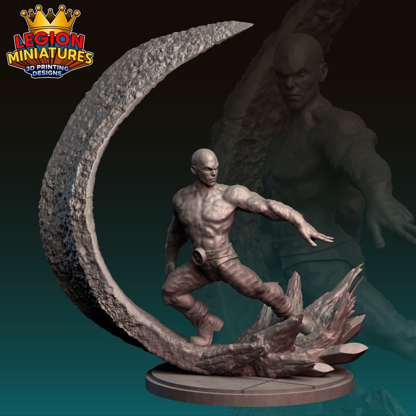 Iceman Fan-Art 40mm Miniature (Sculpted by Legion Miniatures) (Crisis Protocol Proxy/Alternative)